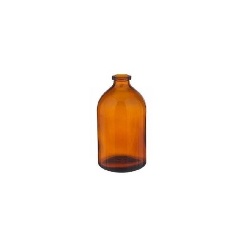 100mL Amber Serum Vials, 52x95mm, Case of 136