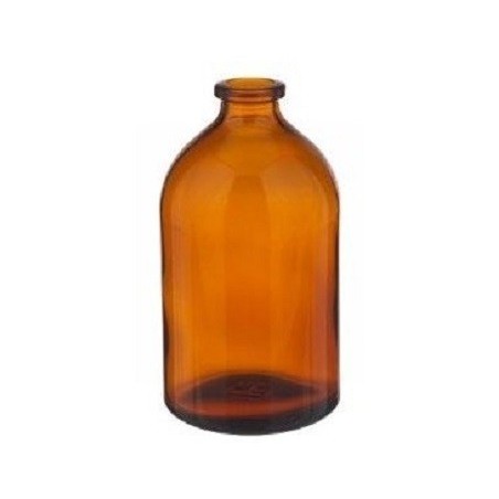 100mL Amber Serum Vials, 52x95mm, Case of 136