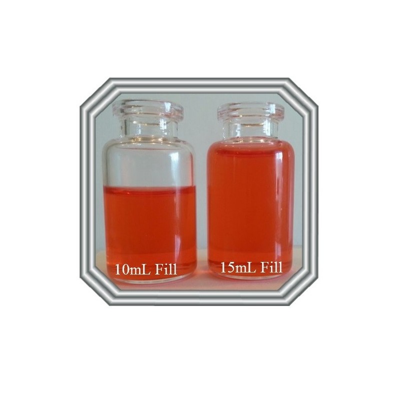 10mL Clear Serum Vial, HOLDS 15mL, 27x49mm, Tray of 210