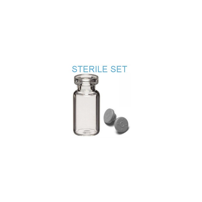 Ready To Fill 2ml Clear Sterile Open Vial And Sterile Stopper Set 9805