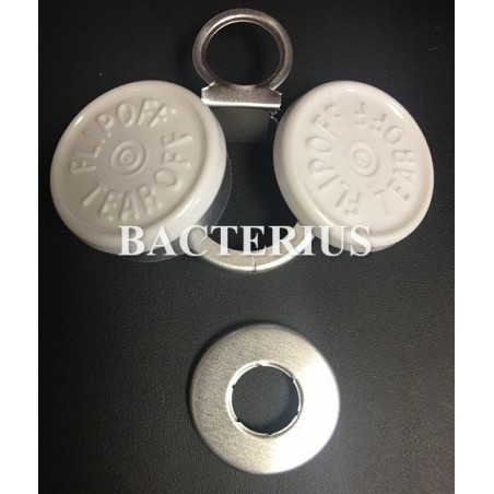 20mm White Flip Off-Tear Off® Vial Seals, Bag of 1,000