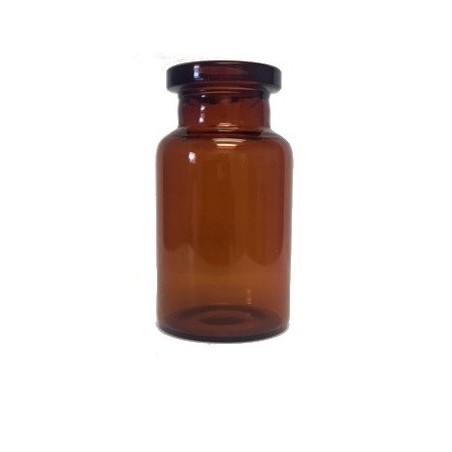 10mL Amber Shorty Serum Vials, SID YXP, 24x45mm, tray of 252