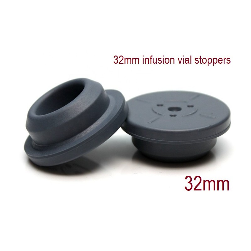 32mm Infusion Serum Bottle Vial Stoppers, Pk 100