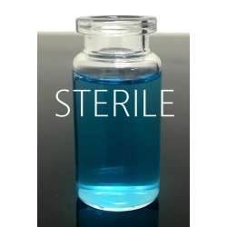 STERILE 10mL Clear ISO 10R Serum Vials, 24x45mm, Tray of 96