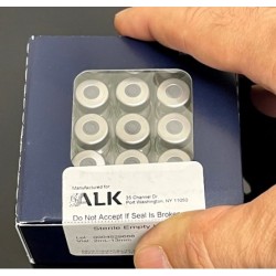 Newly designed 25 piece pack of ALK 2ml clear sterile vials from Bacterius Limited.