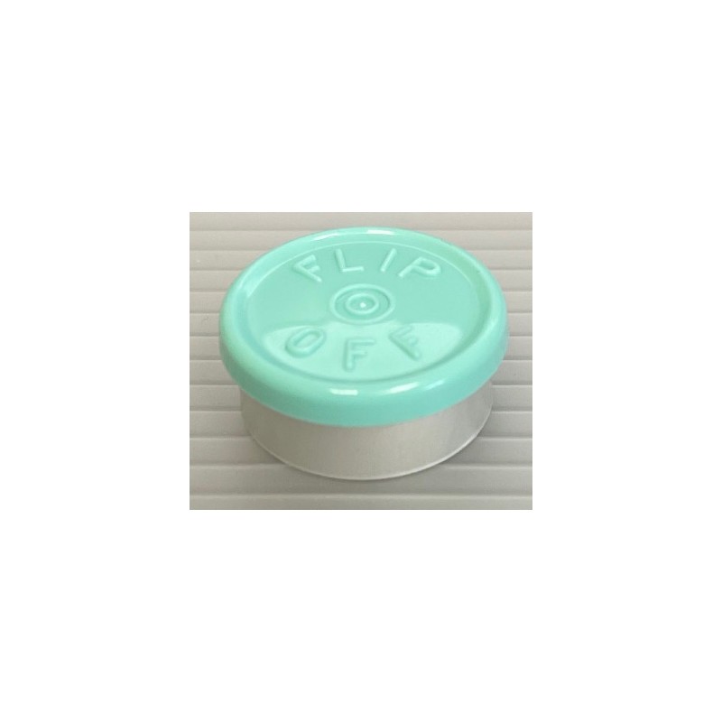 20mm West Flip Off® Vial Seals, Faded Turquoise Blue, Bag of 1000