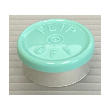 20mm West Flip Off® Vial Seals, Faded Turquoise Blue, Bag of 1000