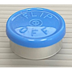20mm West Flip Off® Vial Seals, Light Blue, Bag of 1000
