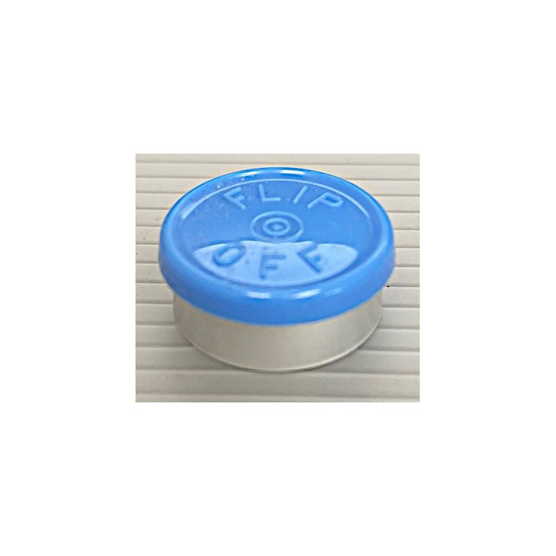 20mm West Flip Off® Vial Seals, Light Blue, Bag of 1000