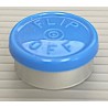 20mm West Flip Off® Vial Seals, Light Blue, Bag of 1000