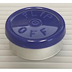 20mm West Flip Off® Vial Seals, Dark Navy Blue, Pack of 100