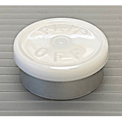 20mm West Flip Off® Vial Seals, White, Pack of 100