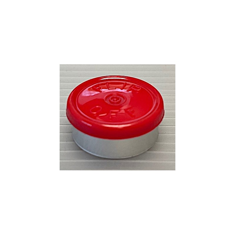 20mm West Flip Off® Vial Seals, Red, Pack of 100