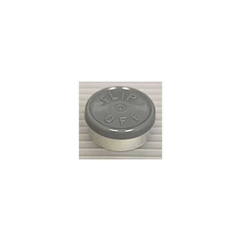 20mm Flip Off Vial Seals, Dark Gray, Bag of 1000