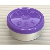 20mm Flip Off Vial Seals, Purple, Bag of 1000