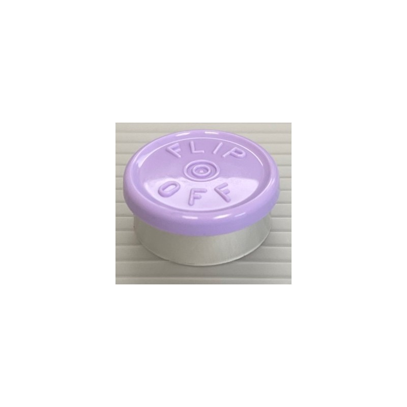 20mm Flip Off Vial Seals, Lavender, Pack of 100