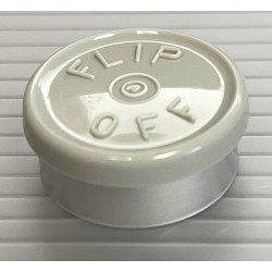 20mm Flip Off Vial Seals, Light Misty Gray, Pack of 100