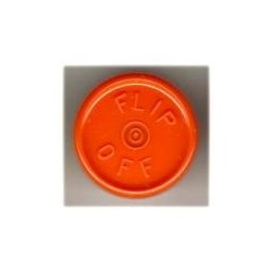 20mm Flip Off Vial Seals, Orange Peel, Pack of 100