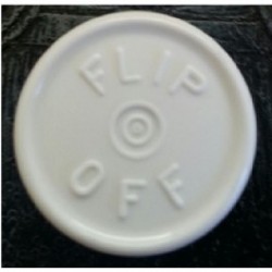20mm West Flip Off® Vial Seals, White, Pack of 100