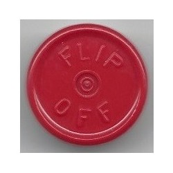 20mm West Flip Off® Vial Seals, Red, Pack of 100